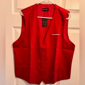 Barry Wang Vest for Men Red Size L NWT